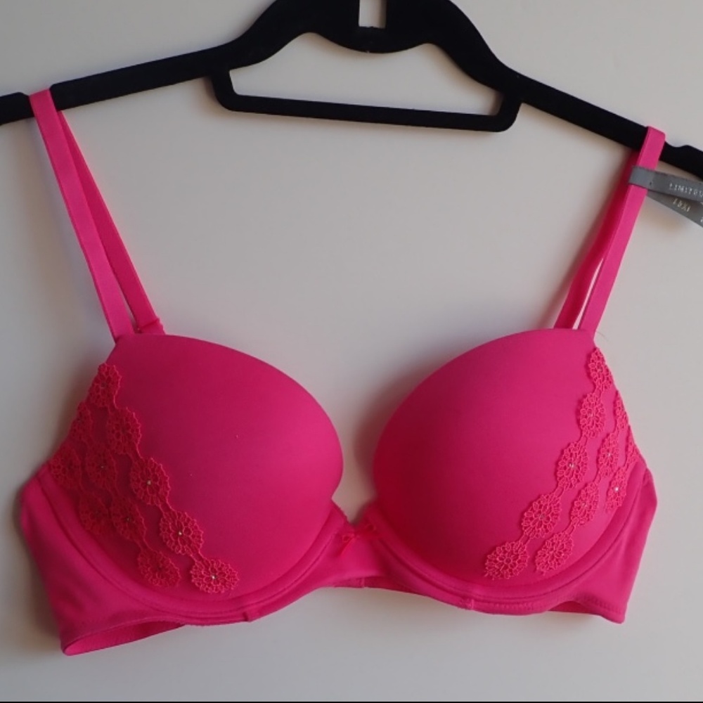 Aerie 36B NWT Lexi Pink Bra Pushup Limited Edition
